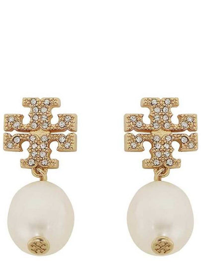 Kira Pave Pearl Drop Earrings Gold - TORY BURCH - BALAAN 2