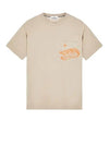 Lettering Logo Print Pocket Short Sleeve T-shirt Dove Grey - STONE ISLAND - BALAAN 4