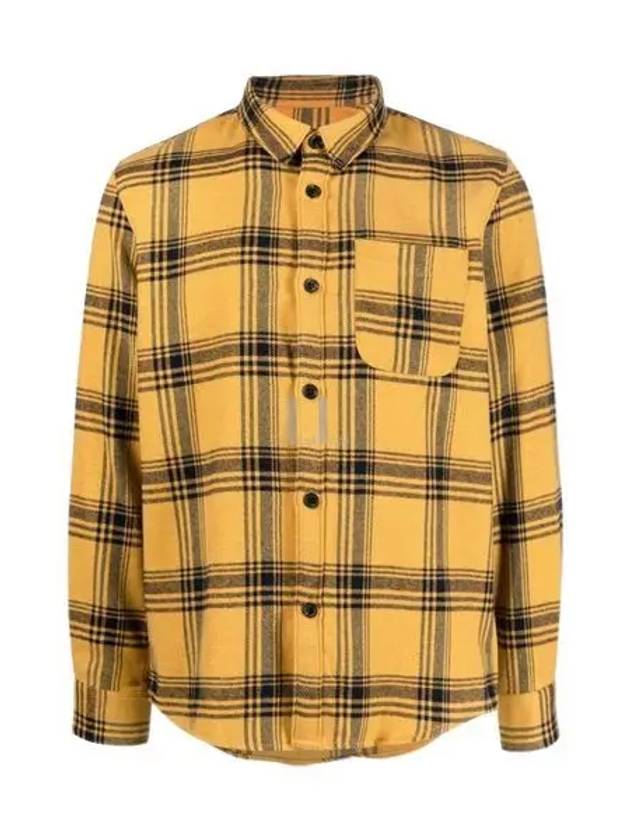 Trek Check Wool Overshirt Yellow - A.P.C. - BALAAN 2