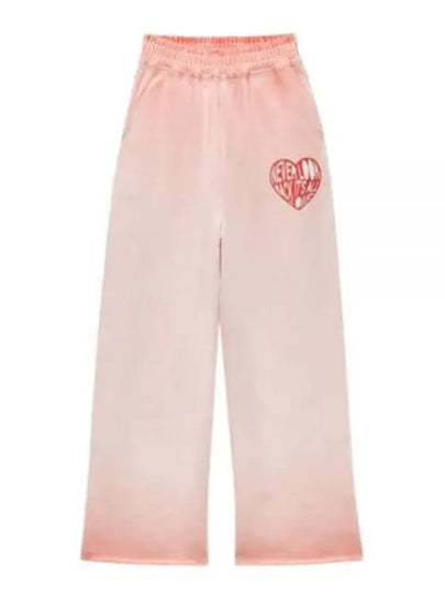 Garment Dyed Cotton Track Pants Pink - MSGM - BALAAN 2