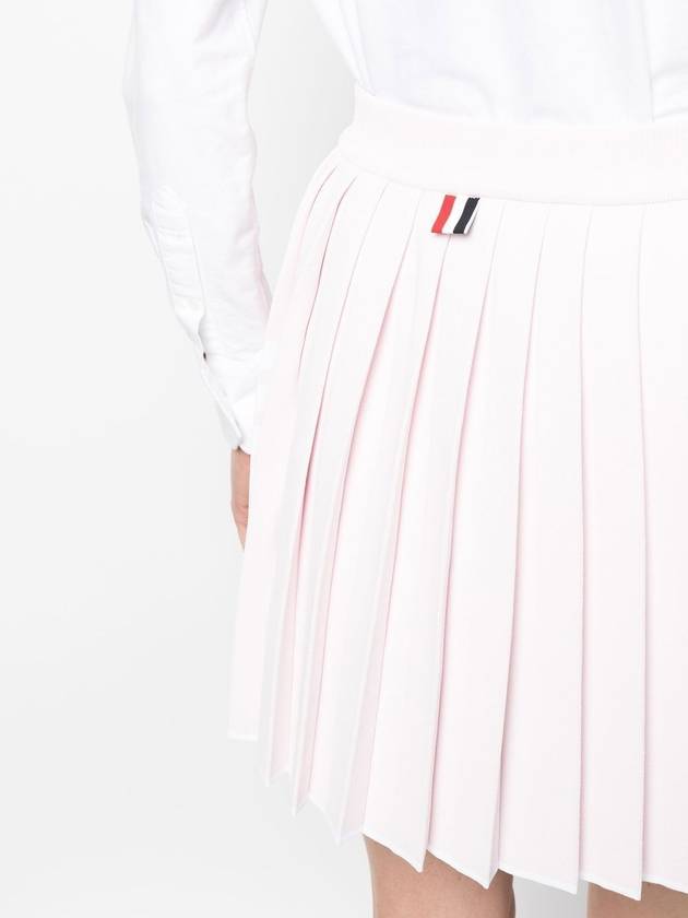 Women's 4 Bar Mini Pleated Skirt Pink - THOM BROWNE - BALAAN 4