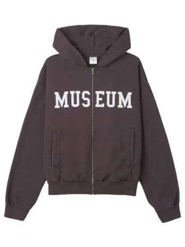 T shirt zip up hood brown - MUSEUM OF PEACE & QUIET - BALAAN 1