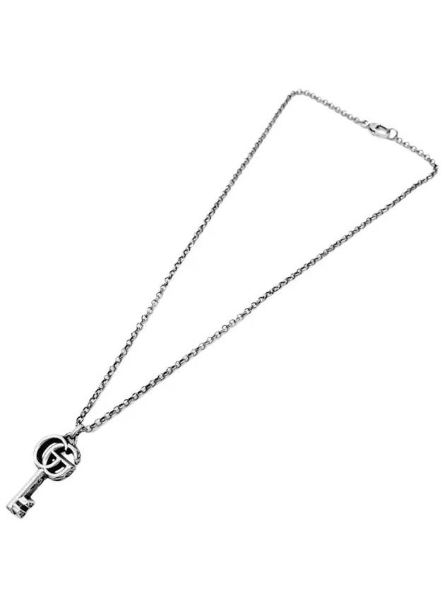 Double G Key Necklace YBB627757001 Silver - GUCCI - BALAAN 5