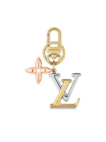 LV New Wave Bag Charm Key Holder Gold - LOUIS VUITTON - BALAAN 1