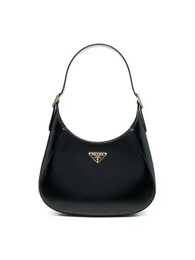 Women s Saka Leather Medium Shoulder Bag Black 1BC179 2A3A - PRADA - BALAAN 1