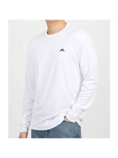 Ade T shirt LS AMJT08912 0000 Men's Ade long sleeve t-shirt - J.LINDEBERG - BALAAN 1