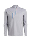 Men's Golf Daytona Half Zip Up Long Sleeve T-Shirt Light Grey - G/FORE - BALAAN 2