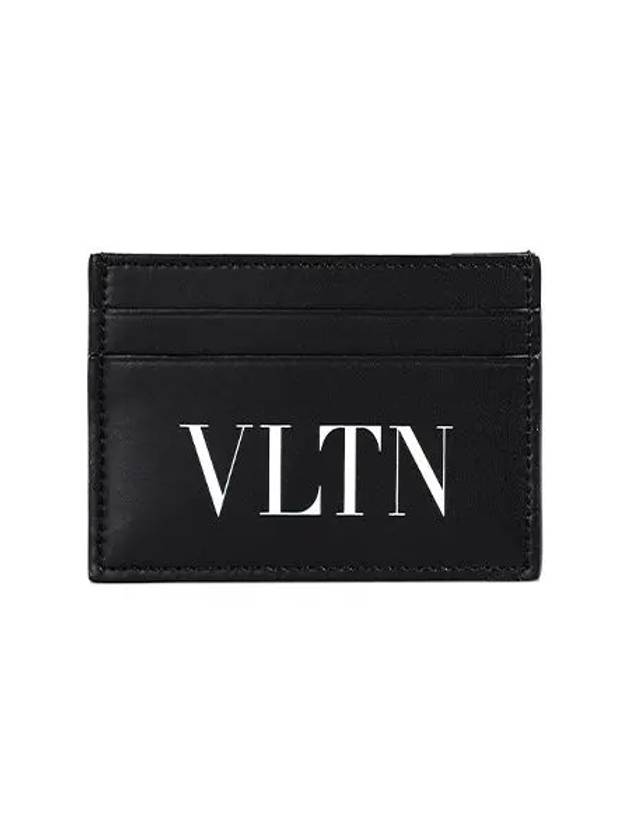 VLTN Logo Print Card Wallet Black - VALENTINO - BALAAN 3