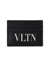 VLTN Logo Print Card Wallet Black - VALENTINO - BALAAN 2