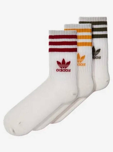 Crew socks 3STR whiteOLISTRPREYEL - ADIDAS - BALAAN 1