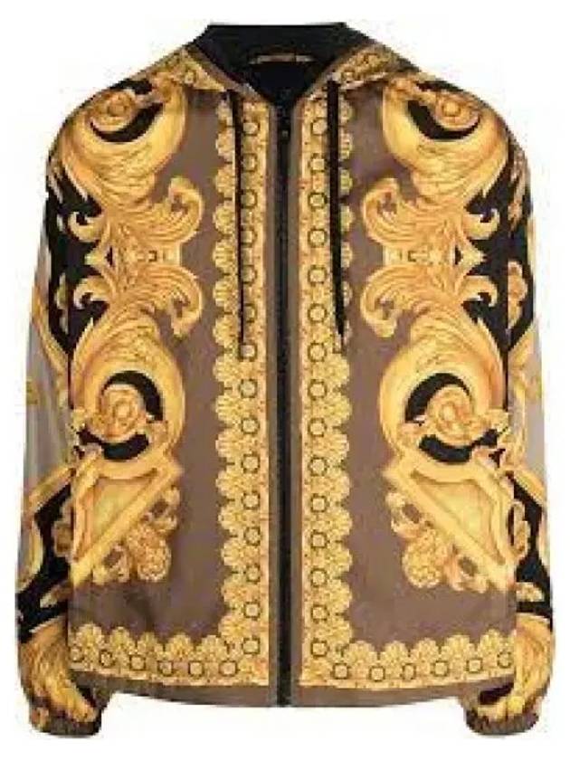 Men's Baroque Windbreaker Jacket Yellow - VERSACE - BALAAN 2