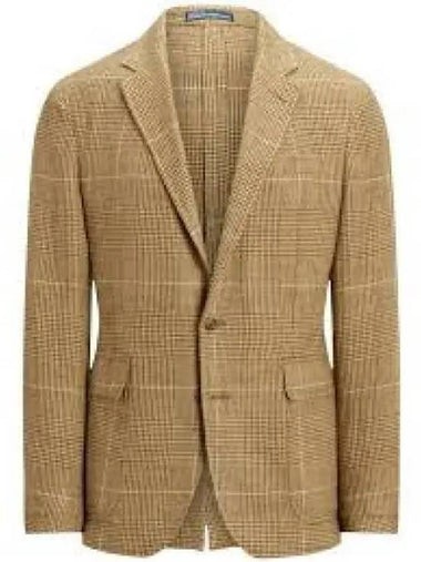 Soft plaid silk blend suit jacket brown 1236770 - POLO RALPH LAUREN - BALAAN 1