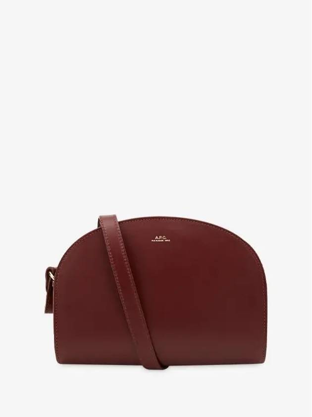 Demi Lune Half Moon Cross Bag Burgundy - A.P.C. - BALAAN 4