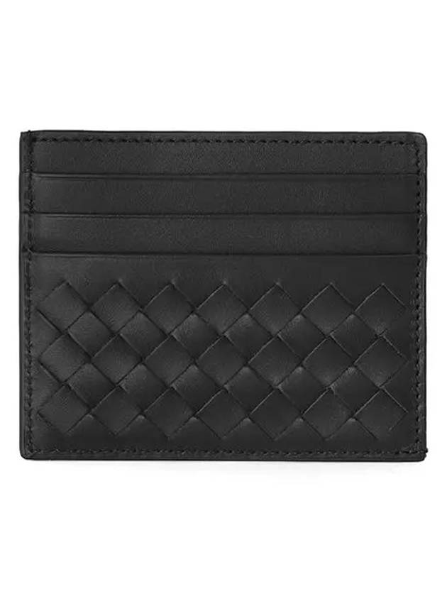 Intrecciato Card Wallet Black - BOTTEGA VENETA - BALAAN 3