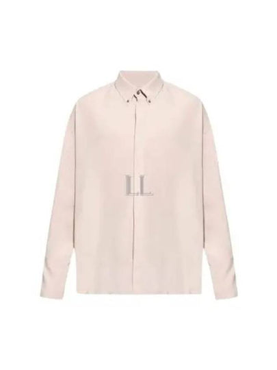 Alexandre Mattiussi Silk Blend Long Sleeve Shirt Pink - AMI - BALAAN 2