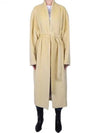 Caliste Oversized Single Coat Yellow - ISABEL MARANT - BALAAN 2