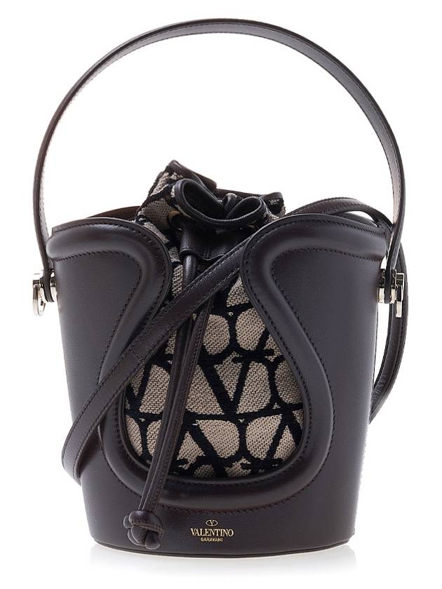 Toile Iconographe Bucket Bag Brown - VALENTINO - BALAAN 2