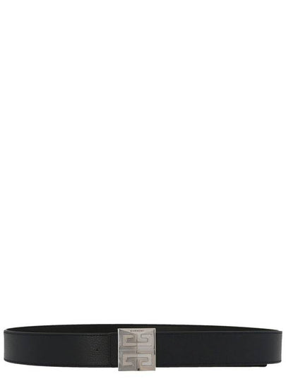 Men's 4G Logo Grain Leather Reversible Belt Black - GIVENCHY - BALAAN 2