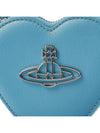 ORB Heart Chain Leather Cross Bag Blue - VIVIENNE WESTWOOD - BALAAN 7