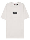 Men's Eco Hybrid Mountain Logo Tee NW2211 1G208 WHT - NANGA - BALAAN 10