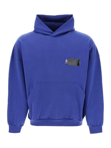 Gaffer Maxi Hoodie Blue - BALENCIAGA - BALAAN 1