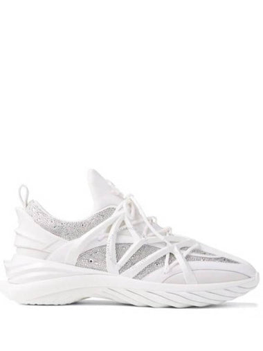 Jimmy Choo Cosmos F Crystal Embellished Low top Sneakers Brand Size 35 US Size 5 - JIMMY CHOO - BALAAN 1