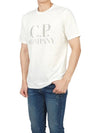 Logo Print Short Sleeve T-Shirt White - CP COMPANY - BALAAN 6