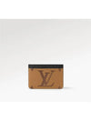 LV Big Logo Side-Up Monogram Grain Leather Card Wallet Brown - LOUIS VUITTON - BALAAN 2