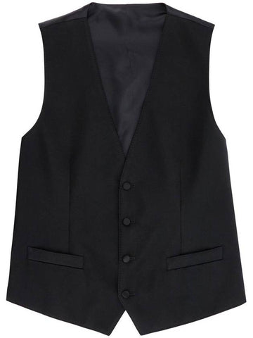 sartorial satin waistcoat - DOLCE&GABBANA - BALAAN 1