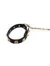 KW0P0646BOL Black Rockstut Pouch Wrist Strap - VALENTINO - BALAAN 6