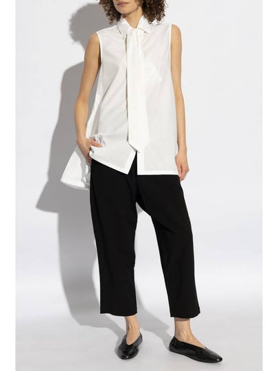 Yohji Yamamoto Oversize Shirt, Women's, White - YOHJI YAMAMOTO - BALAAN 2