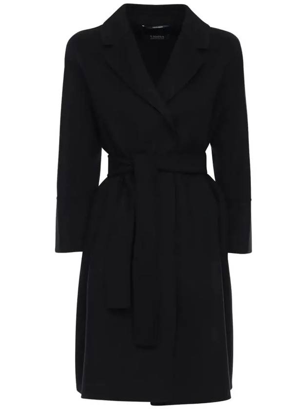 22FW ARONA Belted Wool Coat Black 90160129 013 - MAX MARA - BALAAN 2