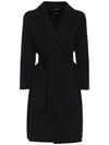 22FW ARONA Belted Wool Coat Black 90160129 013 - MAX MARA - BALAAN 1