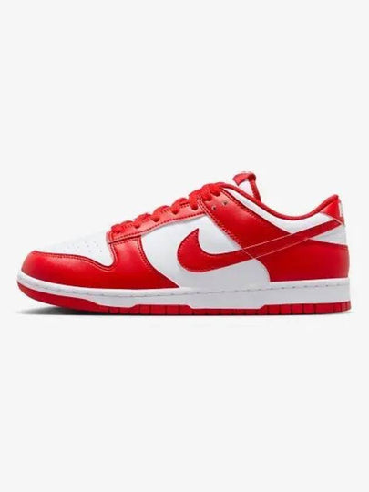 Dunk Retro Low Top Sneakers White University Red - NIKE - BALAAN 2