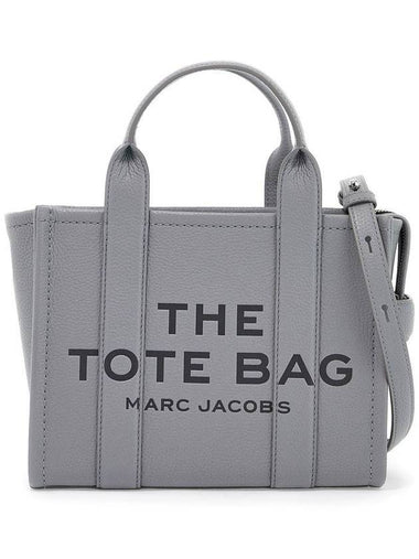 Small Leather Tote Bag Wolf Grey - MARC JACOBS - BALAAN 1