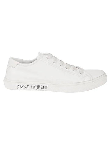 Men's Malibu Low Top Sneakers White - SAINT LAURENT - BALAAN 1