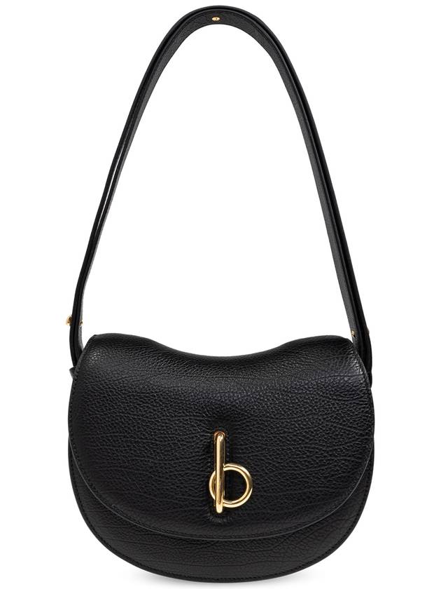 Rocking Horse Small Leather Shoulder Bag Black - BURBERRY - BALAAN 2