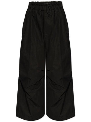 Yohji Yamamoto Wide-leg Trousers, Women's, Black - YOHJI YAMAMOTO - BALAAN 1