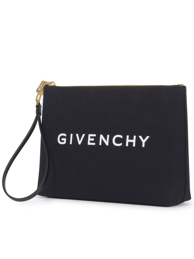 Logo Print Large Pouch Bag Black - GIVENCHY - BALAAN 3