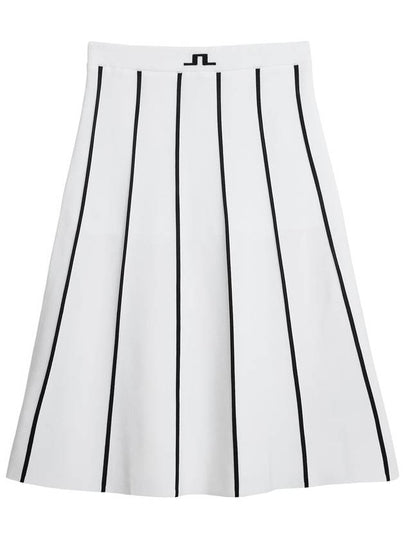 Women's Sally Knitted A Line Skirt White - J.LINDEBERG - BALAAN 2