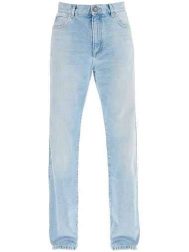 light wash loose fit jeans - BALMAIN - BALAAN 1