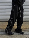 3M Side Line Wide Balloon Sweatpants Black - CLACO - BALAAN 1