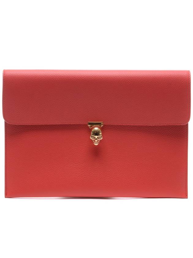 Women’s Gold Skull Clutch Bag 358701_BPT0G_6320_18S - ALEXANDER MCQUEEN - BALAAN 1