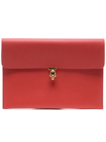 Women’s Gold Skull Clutch Bag 358701_BPT0G_6320_18S - ALEXANDER MCQUEEN - BALAAN 1