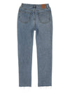 Classic Low Cut Crop Straight Jeans Light Blue - TOTEME - BALAAN 3