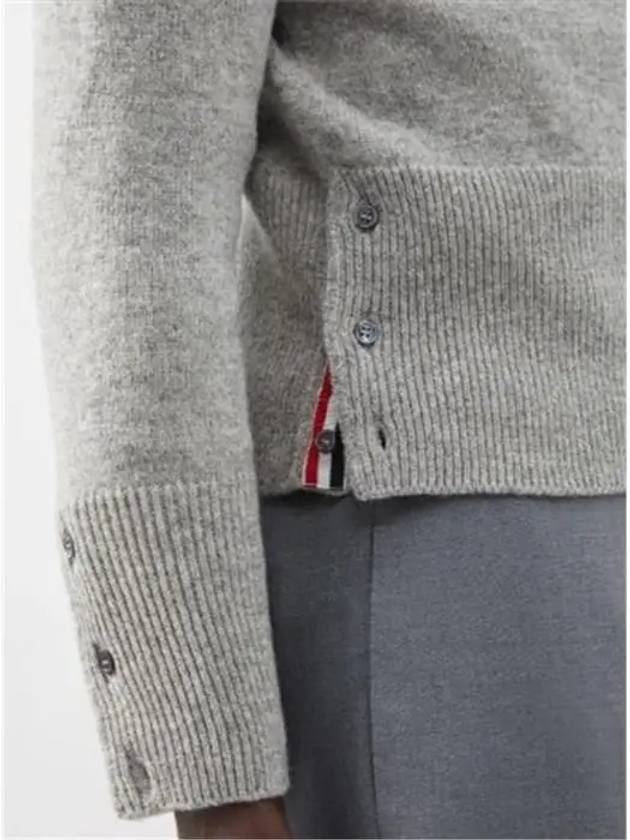 4 Bar Logo Wool Knit Top Grey - THOM BROWNE - BALAAN 4