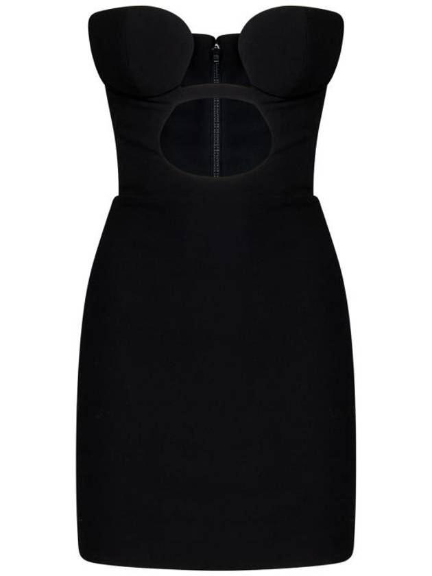 midi dress NDSS23DR117 BLACK - NENSI DOJAKA - BALAAN 1