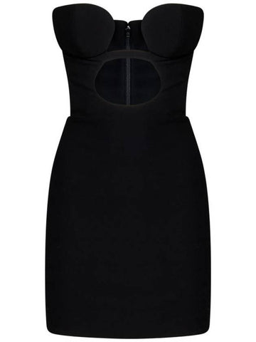 midi dress NDSS23DR117 BLACK - NENSI DOJAKA - BALAAN 1