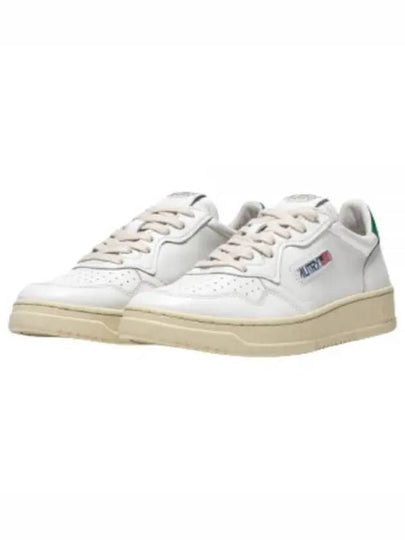 Medalist Green Tab Leather Low Top Sneakers White - AUTRY - BALAAN 2