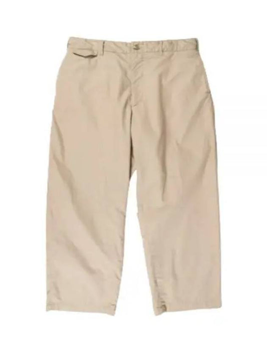 24 Officer Pant Khaki High Count Twill 24S1F036 OR359 PB001 Pants - ENGINEERED GARMENTS - BALAAN 1